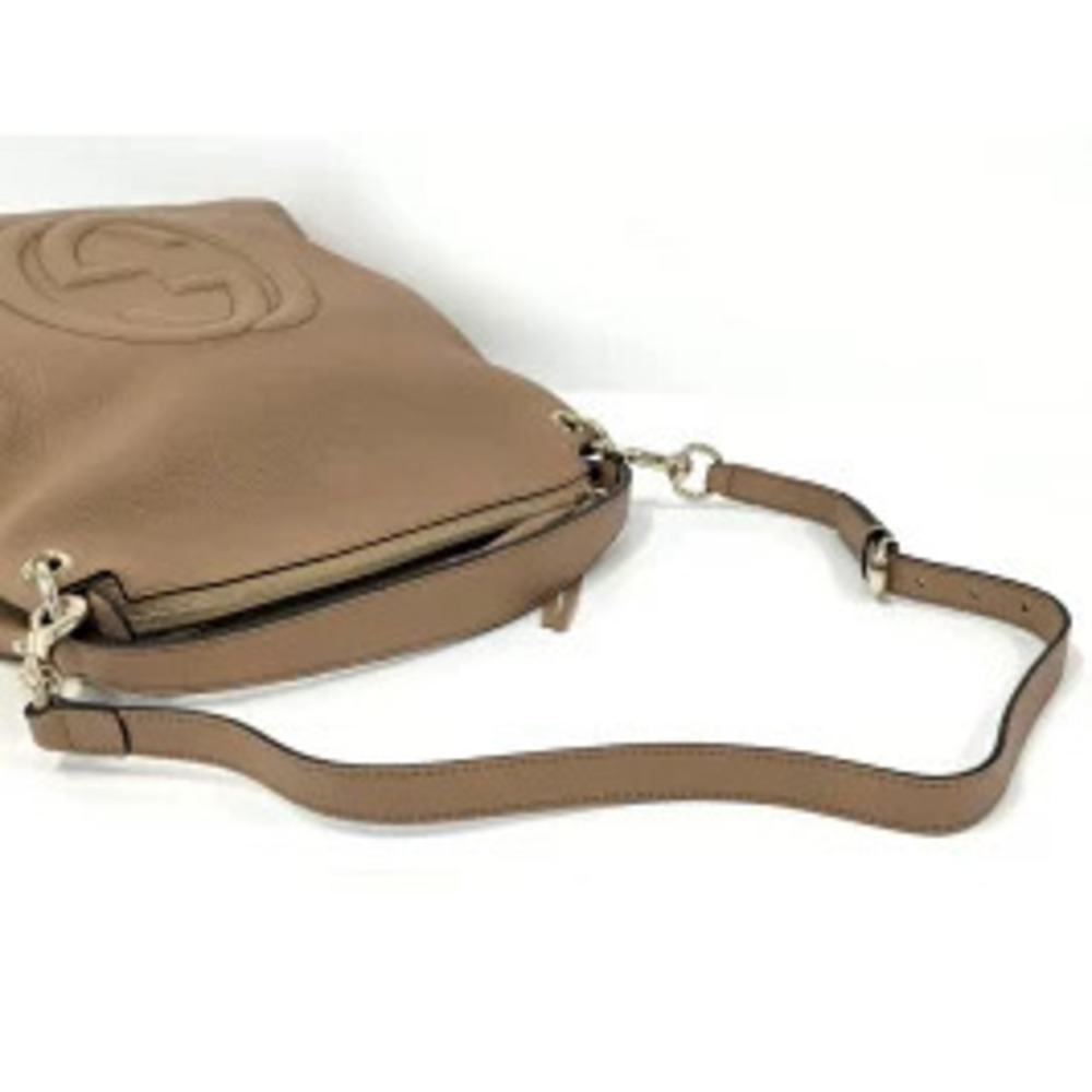 GUCCI Shoulder Bag Soho Interlocking GG Leather Brown - Picture 4 of 9